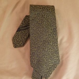 Salvatore Ferragamo silk tie - green